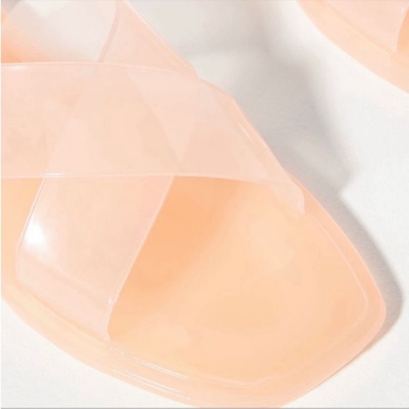 Anthropologie Matisse Jelly Slide Sandals in ballerina pink. - Picture 2 of 6